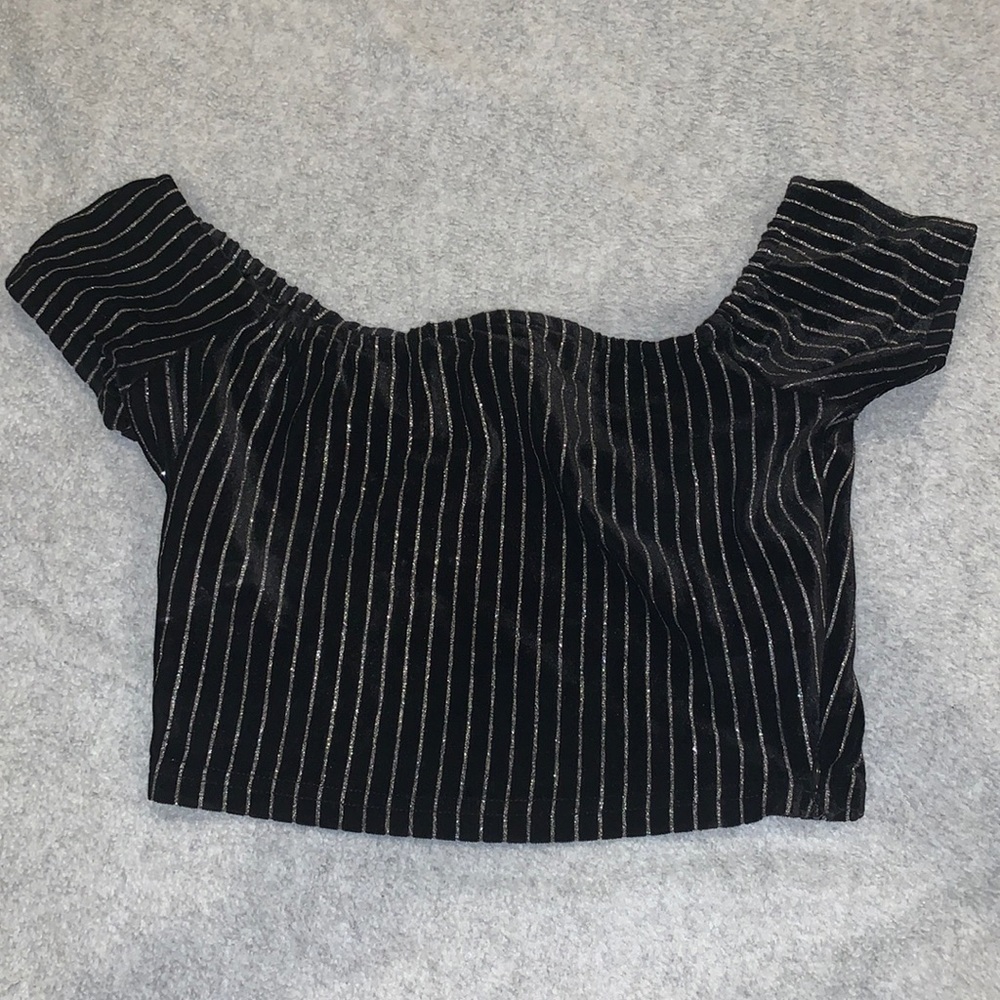 Forever 21 sparkly crop top